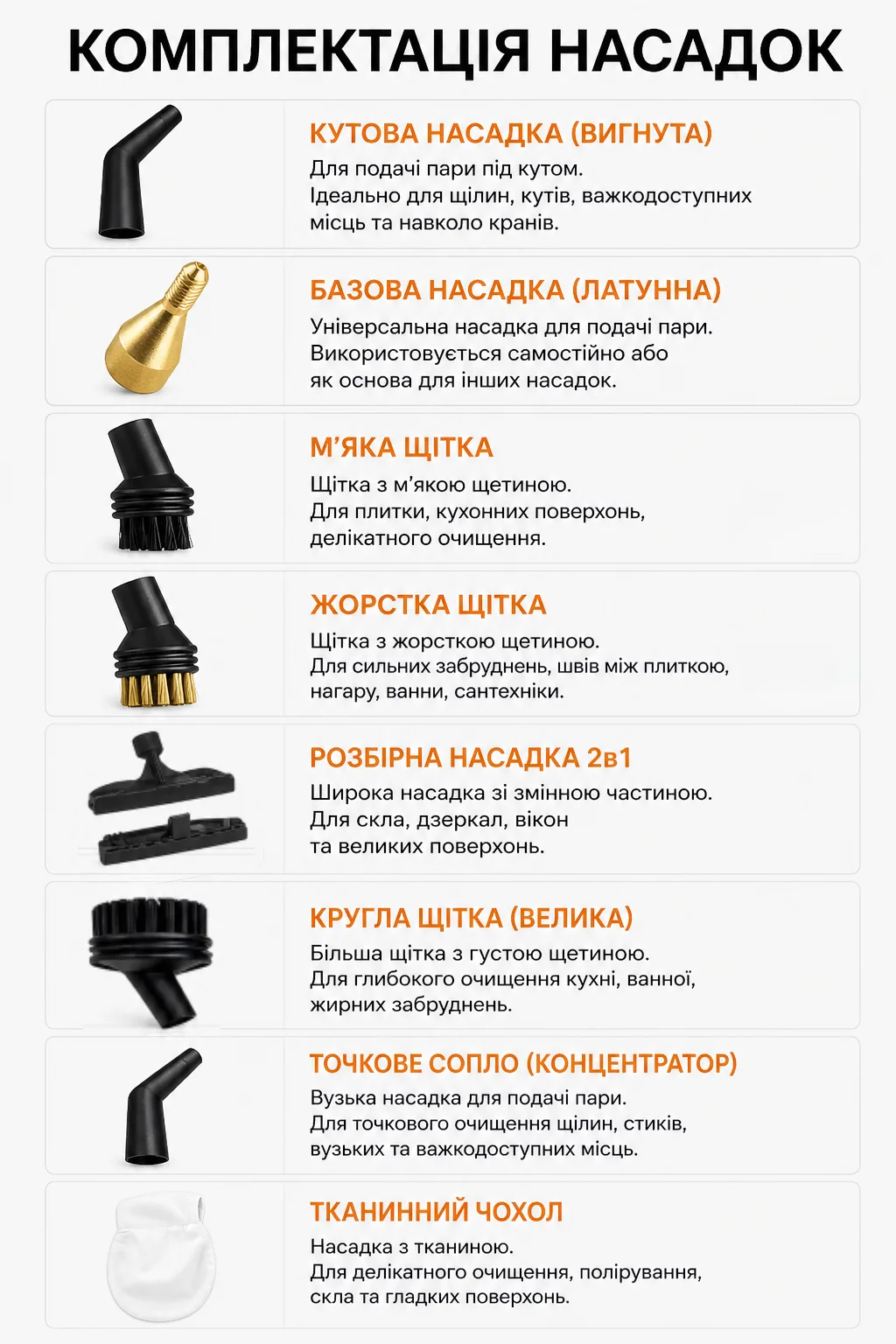 Пароочисник Zepline 9в1 - для різних типів прибирання фото 2